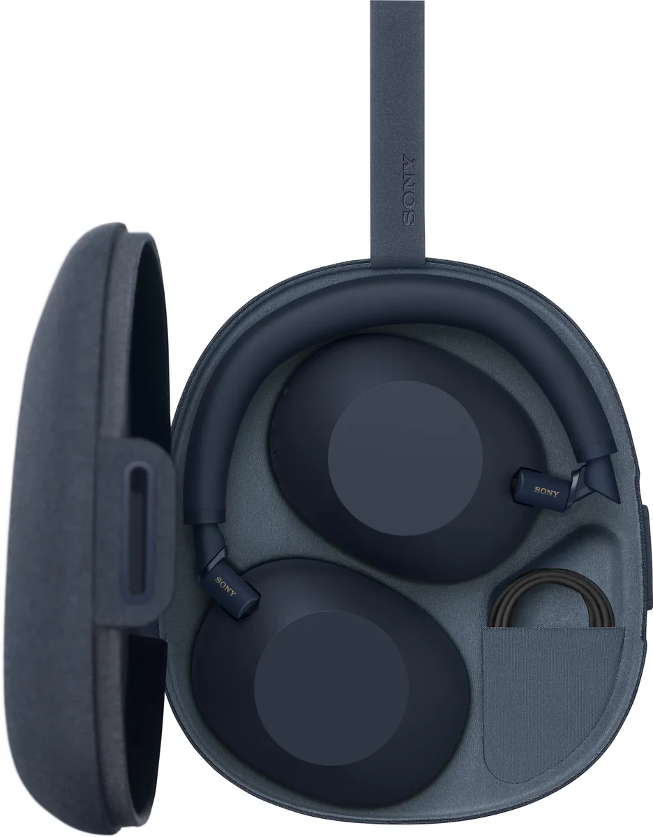 Наушники Over-ear Sony WH-1000XM6 BT 5.3, ANC, Hi-Res, AAC, LDAC, LC3, Беспроводные, Микрофон, Синий.