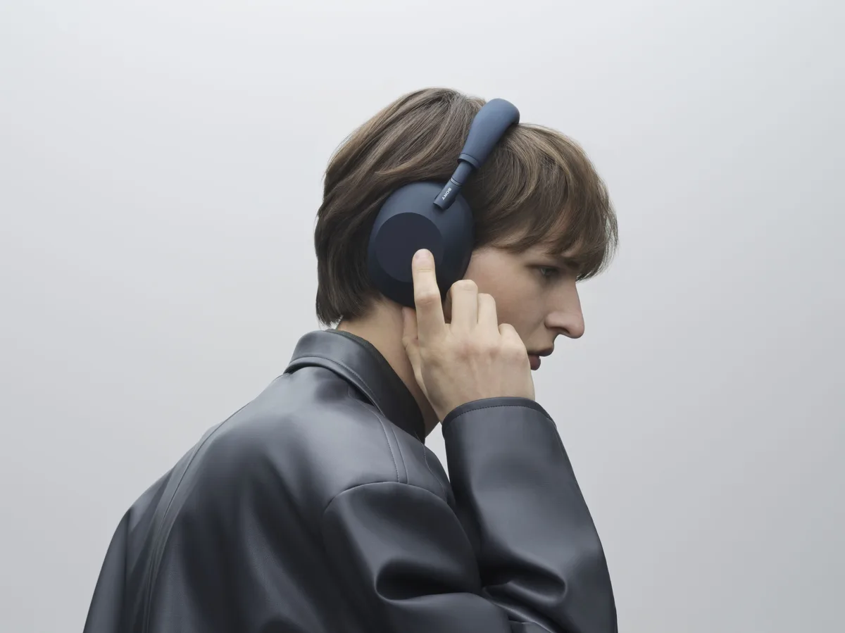 Наушники Over-ear Sony WH-1000XM6 BT 5.3, ANC, Hi-Res, AAC, LDAC, LC3, Беспроводные, Микрофон, Синий.