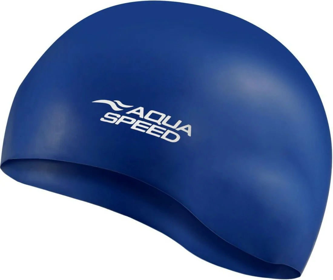 Шапка для плавання AQUA SPEED силікон OSFM синя