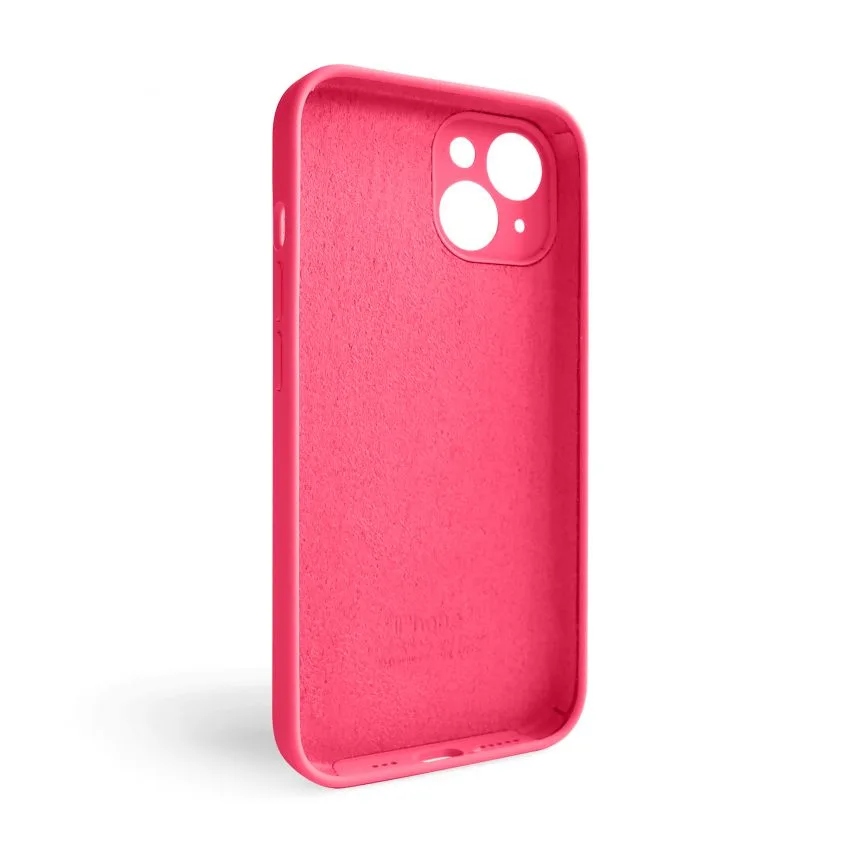 Чохол силіконовий для Apple iPhone 14  закрита камера  рожевий
