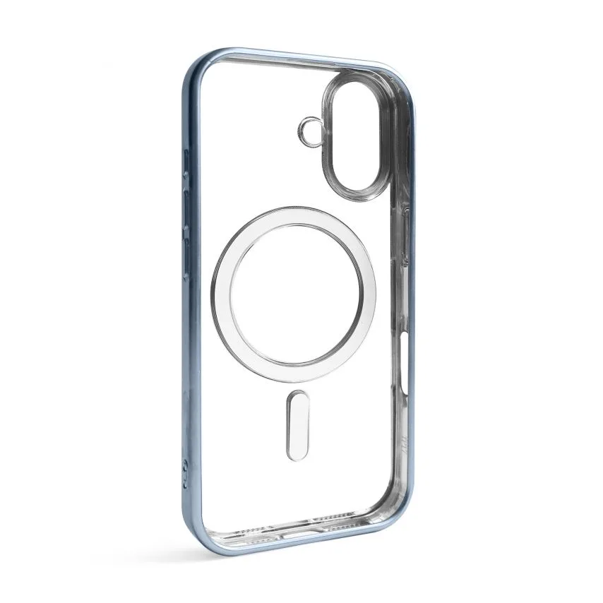 Чохол MagSafe для Apple iPhone 17 Air матовий синій пластик силікон