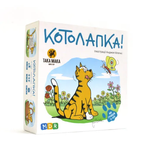 Настільна гра Котолапка розвиваюча картонна 30х30 см багатоколірна для дітей від 5 років