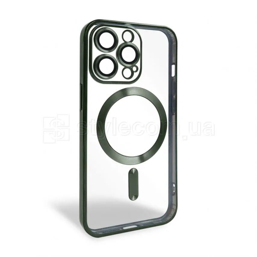Чохол MagSafe для iPhone 15 Pro силікон зелений
