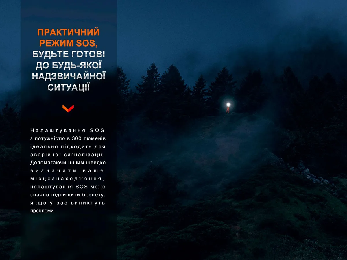 Ліхтар ручний Fenix алюмінієвий 208х91х62,5 мм чорний 21000 лм IP68