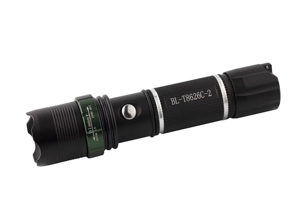 Ліхтар X-BALOG алюмінієвий 2 діоди UV 300 м чорний