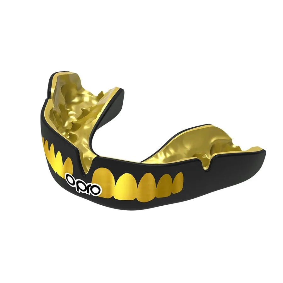 Капа OPRO Dental Grade тришарова 11+ Чорна/Золота