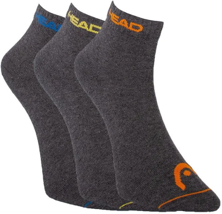 Шкарпетки Head бавовна 35-38 темно-сірі 3 пари