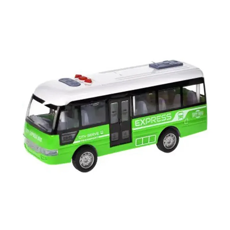 Дитячий інерційний автобус YG Toys пластик 19х6,5х8 см зелений