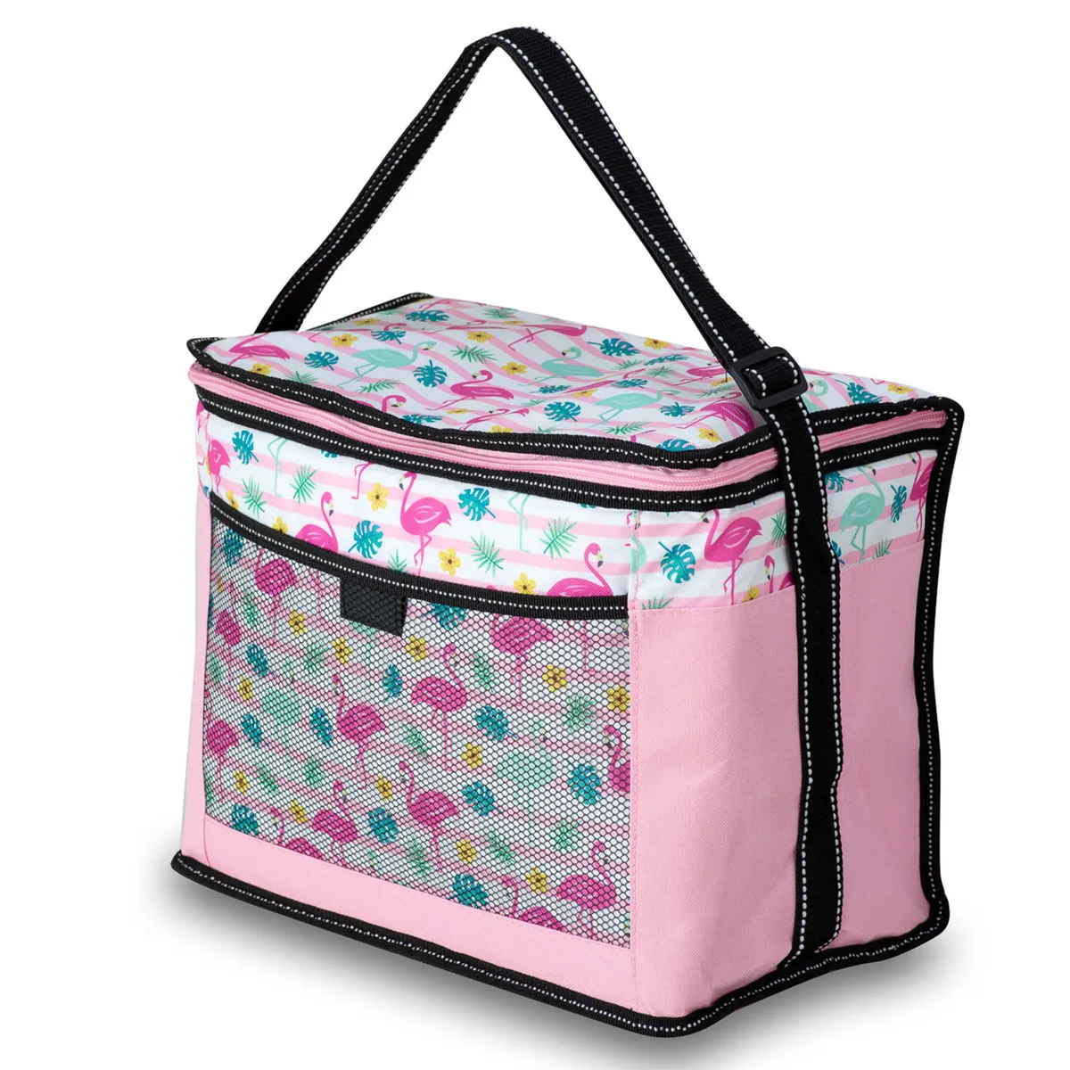 Термосумка PEVA 18 л Рожевий принт
