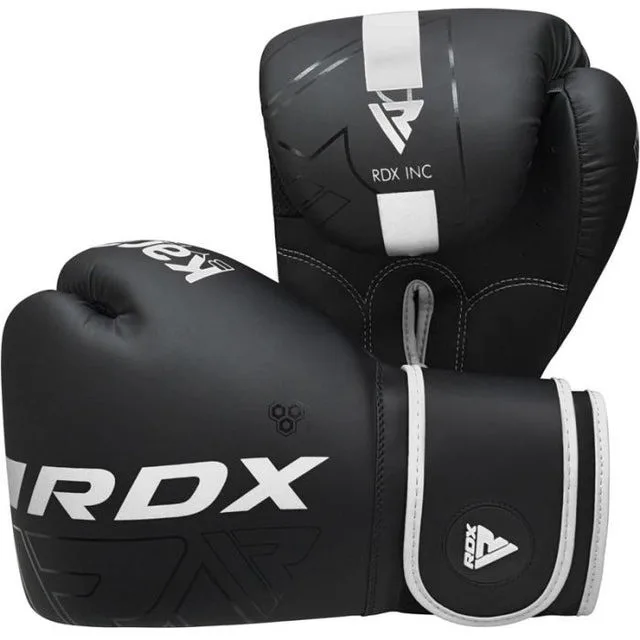 Боксерські рукавиці RDX PU 14 унцій Чорні з капою в комплекті