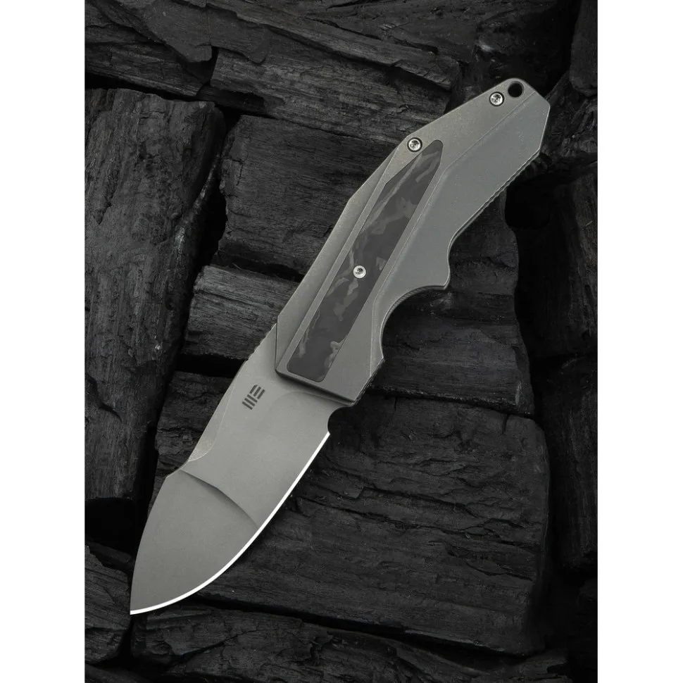 Ніж складаний Weknife титановий 178,5 мм сірий
