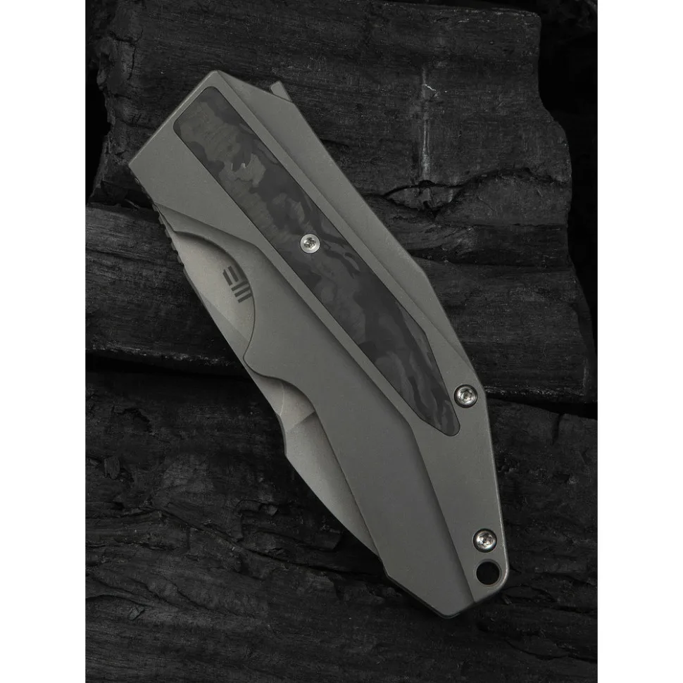 Ніж складаний Weknife титановий 178,5 мм сірий