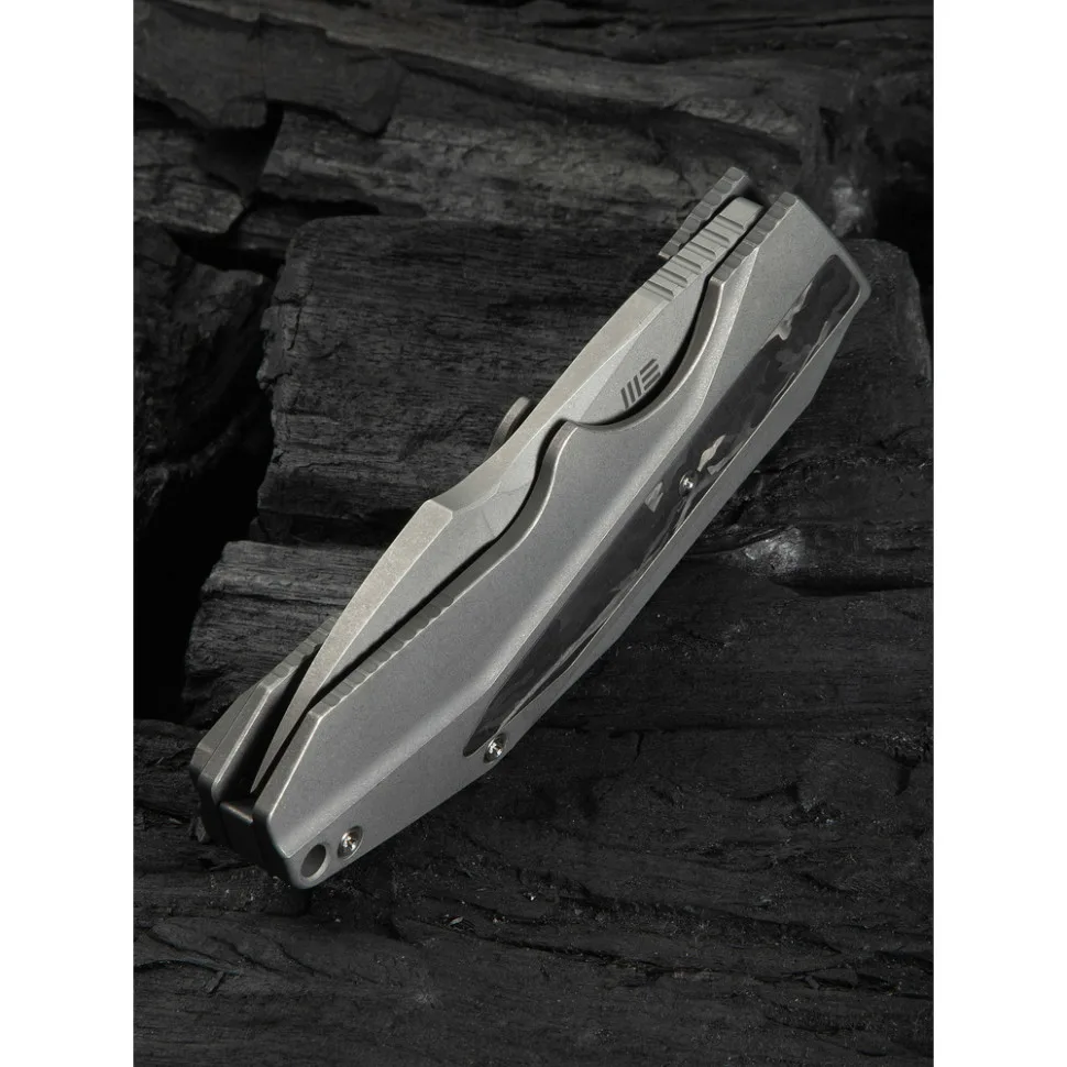 Ніж складаний Weknife титановий 178,5 мм сірий
