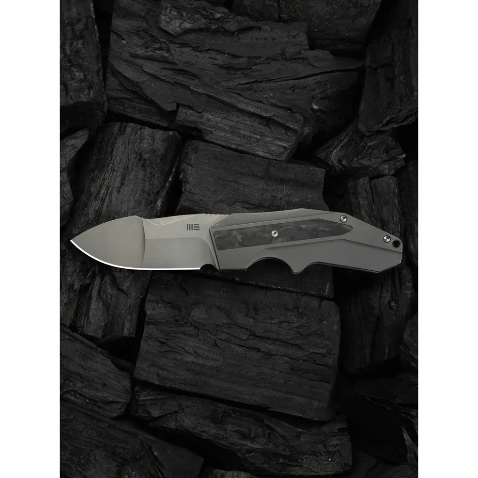 Ніж складаний Weknife титановий 178,5 мм сірий