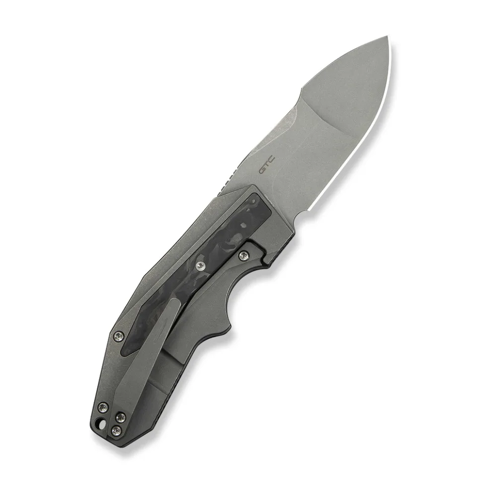 Ніж складаний Weknife титановий 178,5 мм сірий