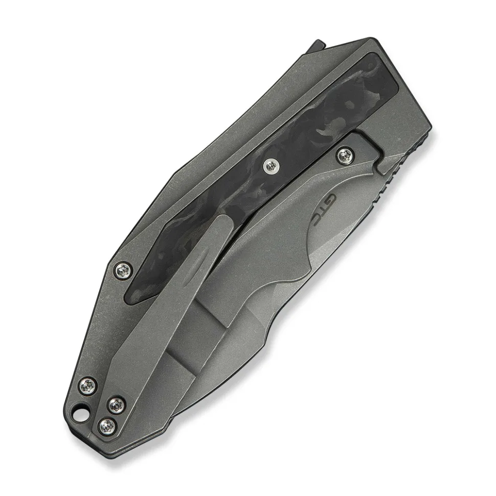 Ніж складаний Weknife титановий 178,5 мм сірий