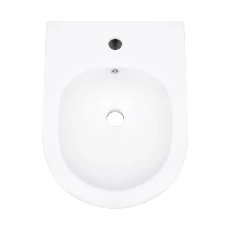 Підвісне біде Qtap Swan компактне 485x360x320 мм кераміка біле глянцеве