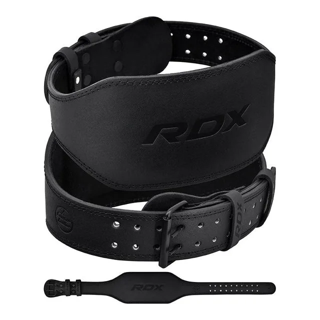 Пояс для важкої атлетики RDX шкіряний XL чорний