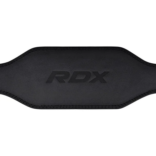 Пояс для важкої атлетики RDX шкіряний XL чорний
