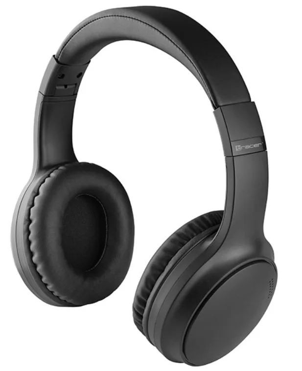 Бездротові навушники Tracer Bluetooth 5.3 повнорозмірні чорні з активним шумоподавленням