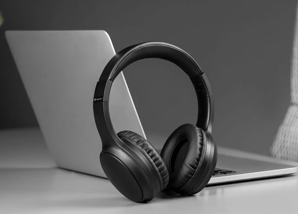 Бездротові навушники Tracer Bluetooth 5.3 повнорозмірні чорні з активним шумоподавленням
