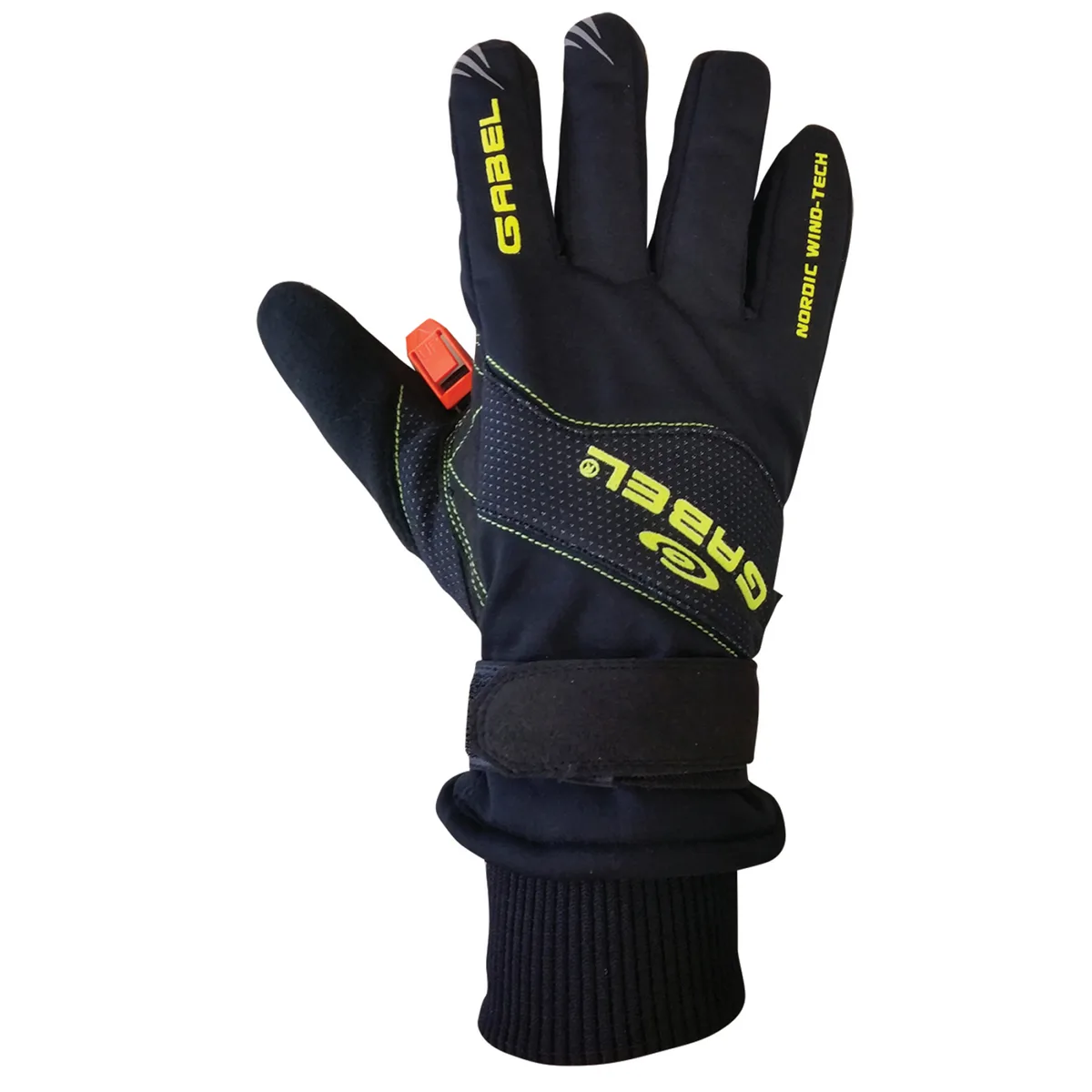 Рукавиці Gabel Polyester M Чорні/Зелені для скандинавської ходьби