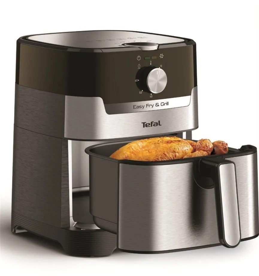 Мультипіч Tefal EasyFryGrill, 1550Вт, 4.2л чаша, механічне управління, температурний діапазон від 80°C до 200°C, пластиковий корпу
