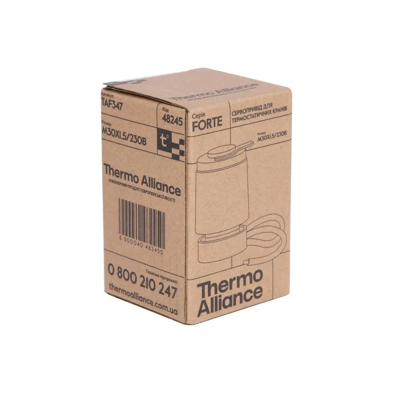 Сервопривід лінійний M30x1,5 230В 3 Вт Thermo Alliance Forte TAF347 50х50х70 мм