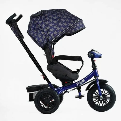Велосипед 3-х колесный BestTrike с поворотным сидением надувные резиновые колеса для детей с корзиной и Bluetooth