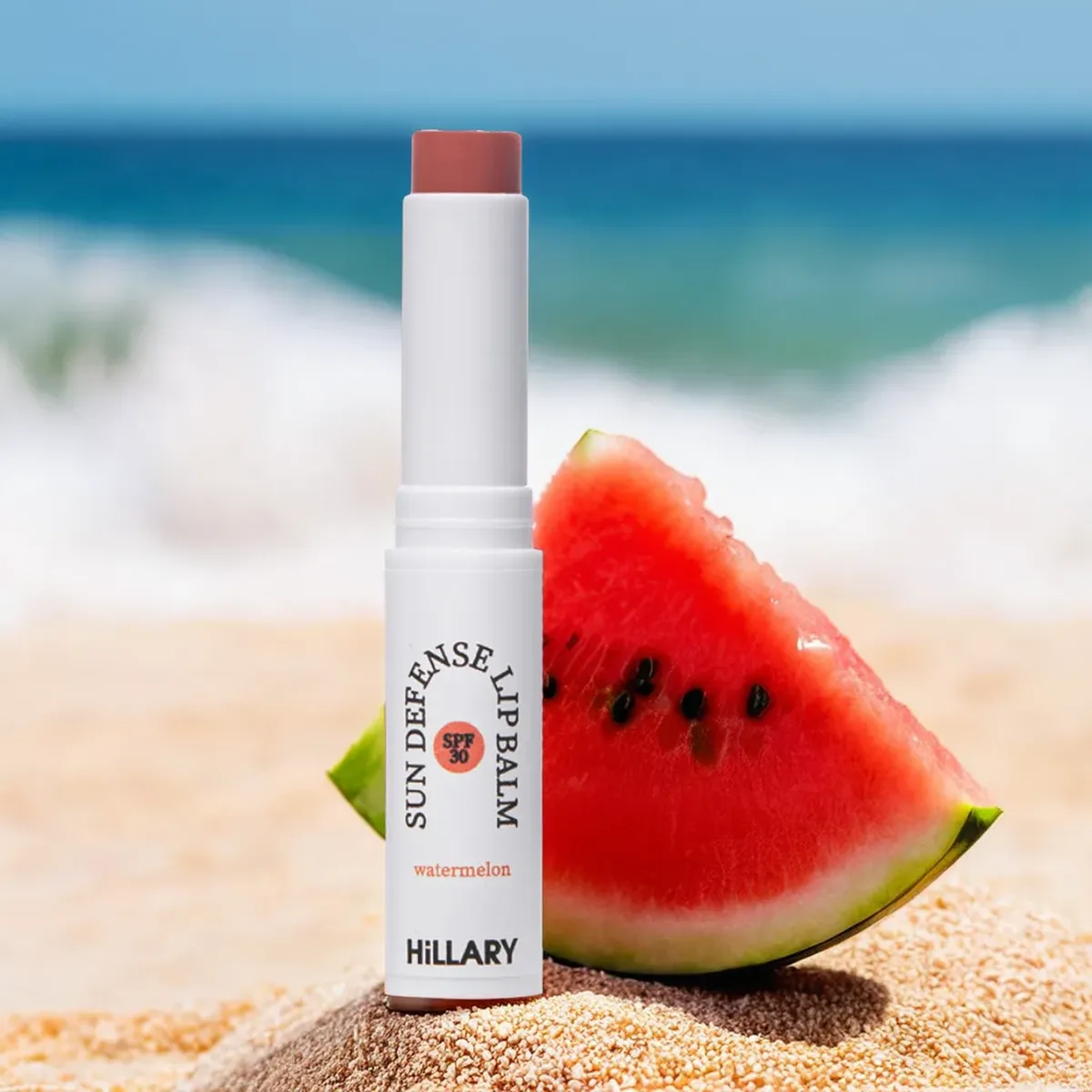 Сонцезахисний бальзам для губ Кавун SPF 30 Hillary Sun Defense Lip Balm Watermelon SPF 30, 3 г