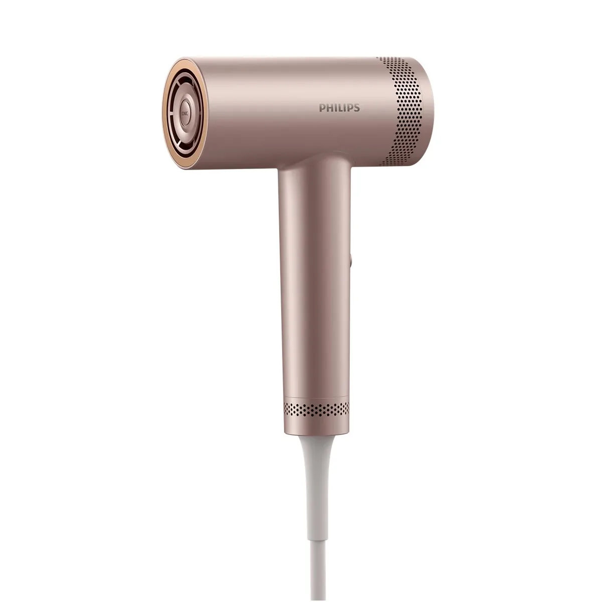 Фен Philips 8000 Series, 1400 Вт, 3 настройки, ионизация, холодный обдув, турбо-режим, розовый