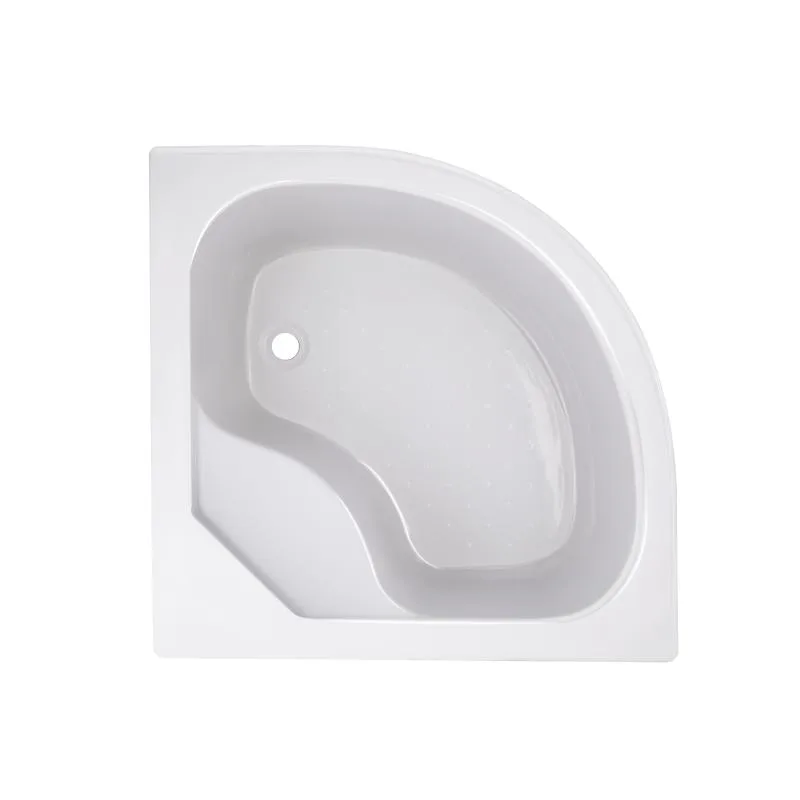 Душовий піддон Lidz KAPIELKA ST80x80x41 см акриловий білий напівкруглий