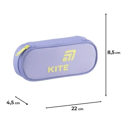 Пенал Kite з клапаном та кишенею на блискавці для шкільного приладдя канцелярський органайзер