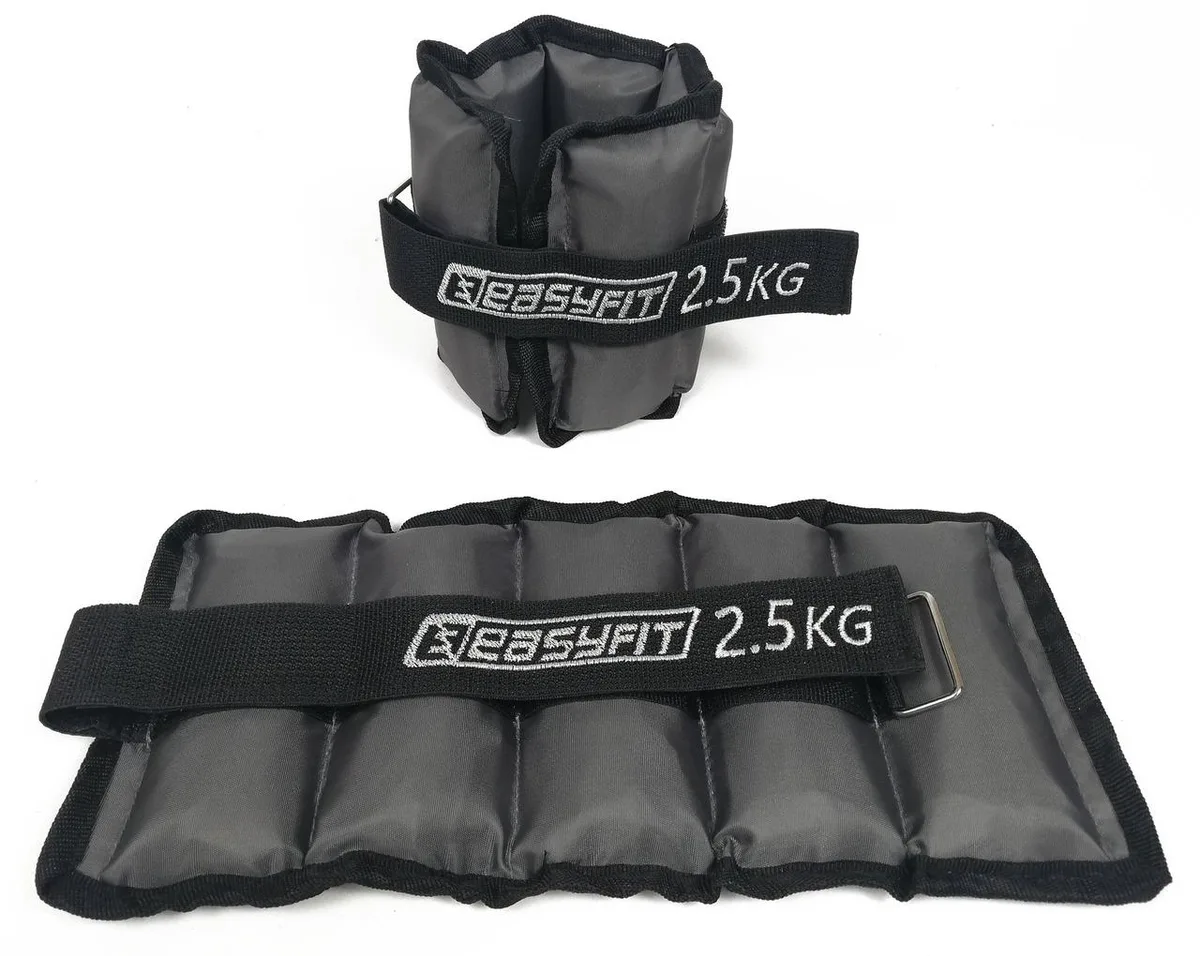 Утяжелителі EasyFit Metal 2,5 кг сталеві чорні
