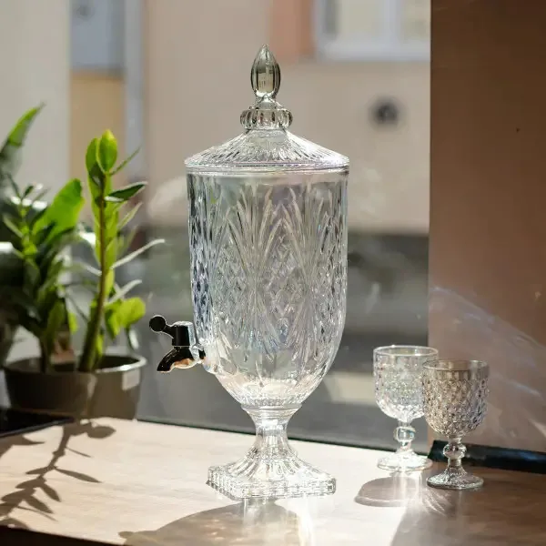Лимонадниця Crystal скло 5 л для холодних напоїв прозора