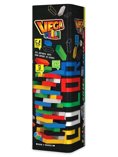 Настільна гра Dankotoys Вега color 54 бруска різнокольорова