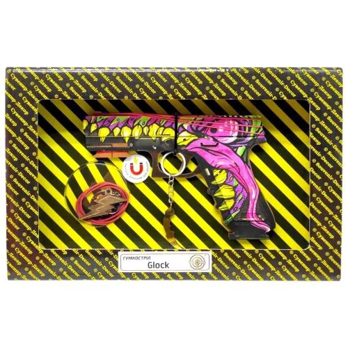 Резинкострел GLOCK MONSTER BOX Сувенир-Декор для коллекционеров