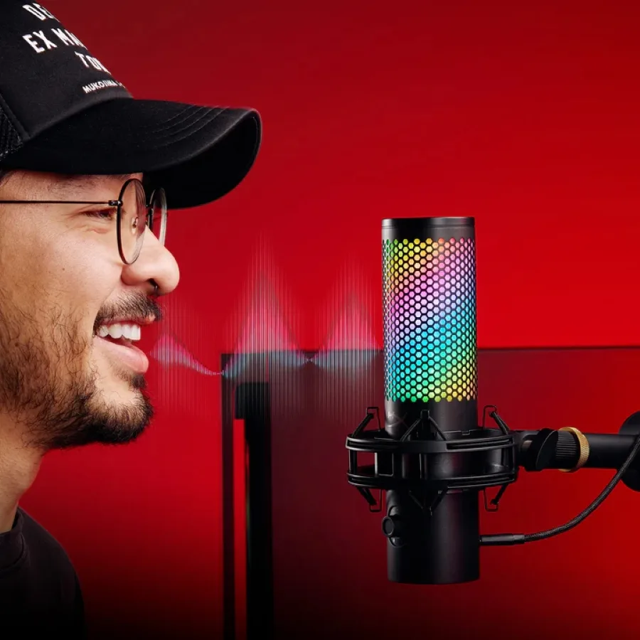 Мікрофон геймінговий HyperX QuadCast 2 S, Omni/Uni/Bi, USB-A, 3м, NGenuity, RGB, чорний