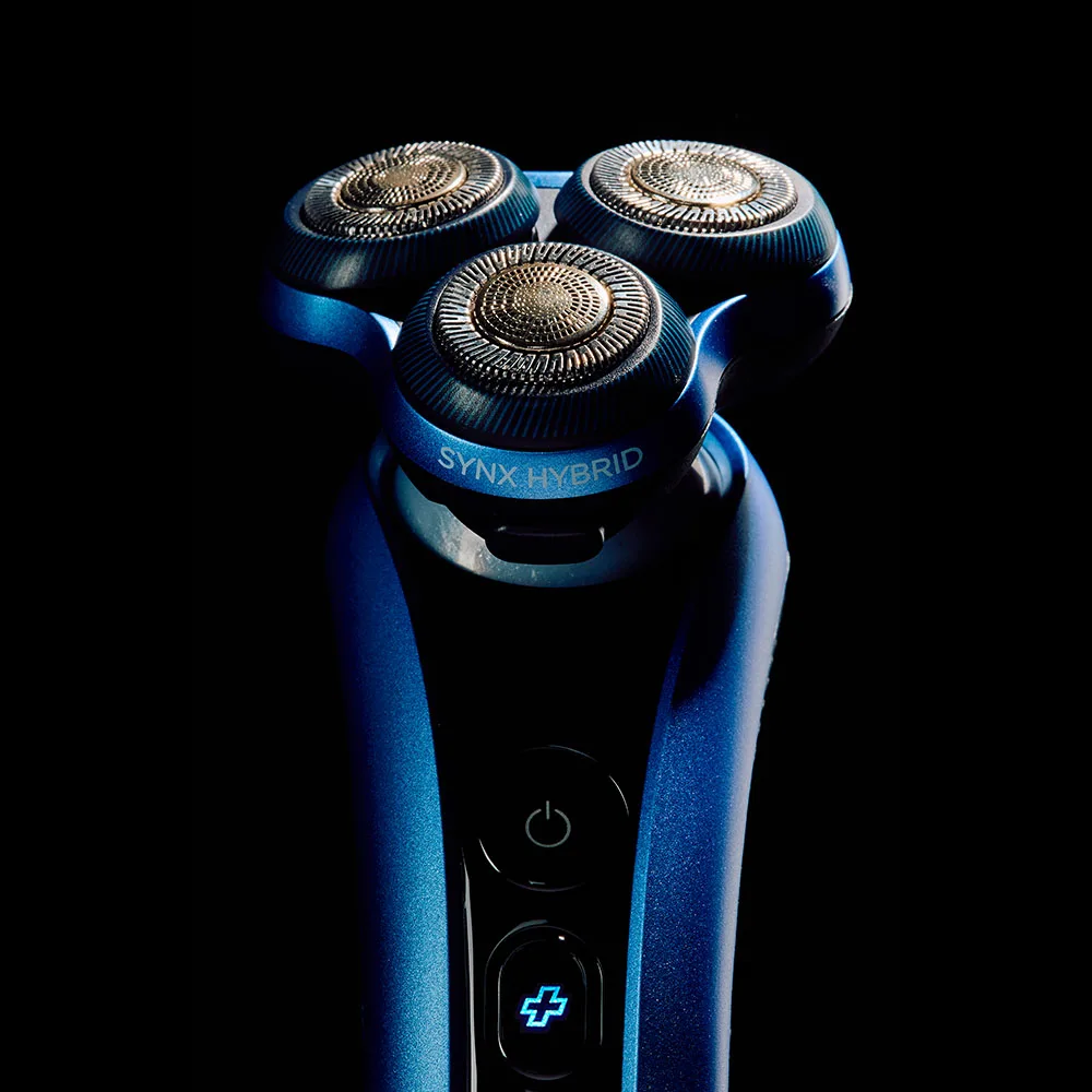 Електрична роторна бритва Remington X7 Limitless X з трьома бритвяними головками, для сухого та вологого гоління, з вбудованим три