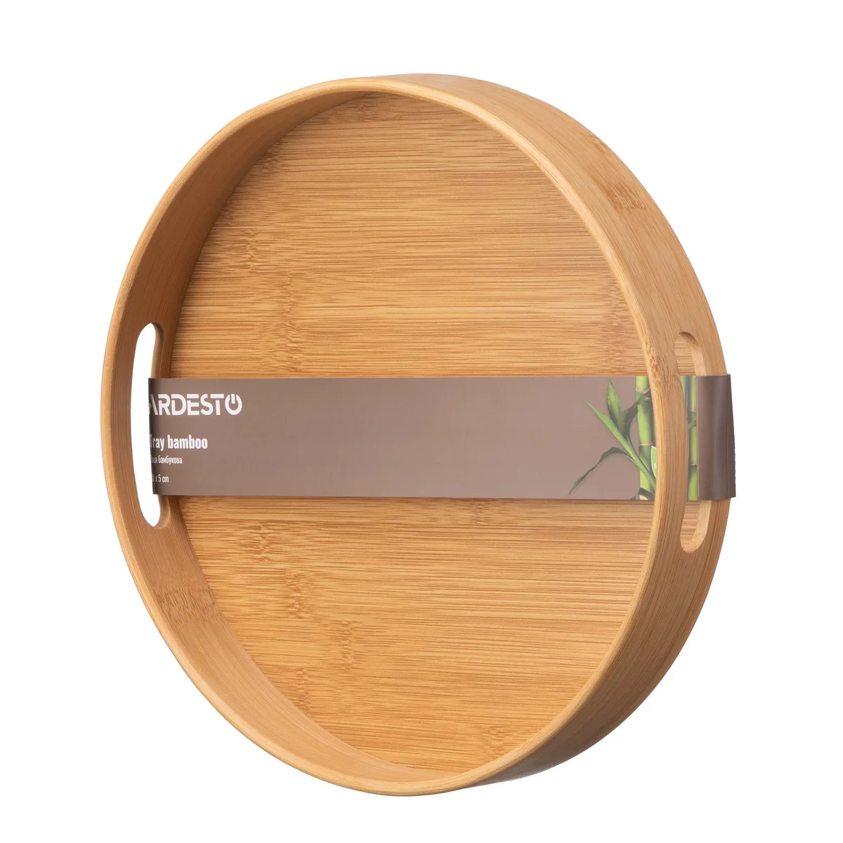 Кругла бамбукова таця ARDESTO Midori, 30х5 см.