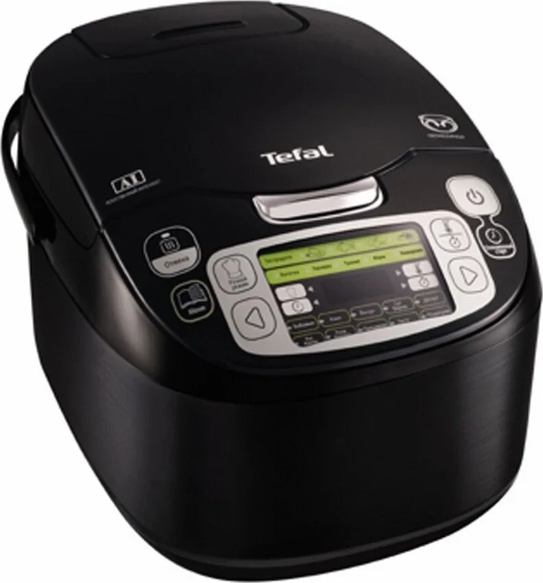 Мультиварка Tefal з інтелектуальним управлінням, 750 Вт, об'єм 5 л, електронне керування, пластиковий корпус, чорний.