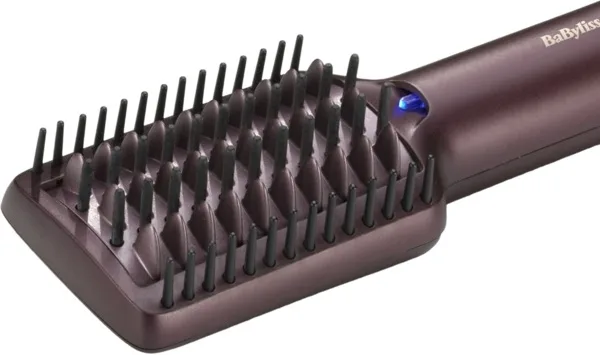 Фен-щітка Babyliss Air Power, 900Вт, 3 швидкості, холодний повітряний потік, 2 насадки, фіолетового кольору.