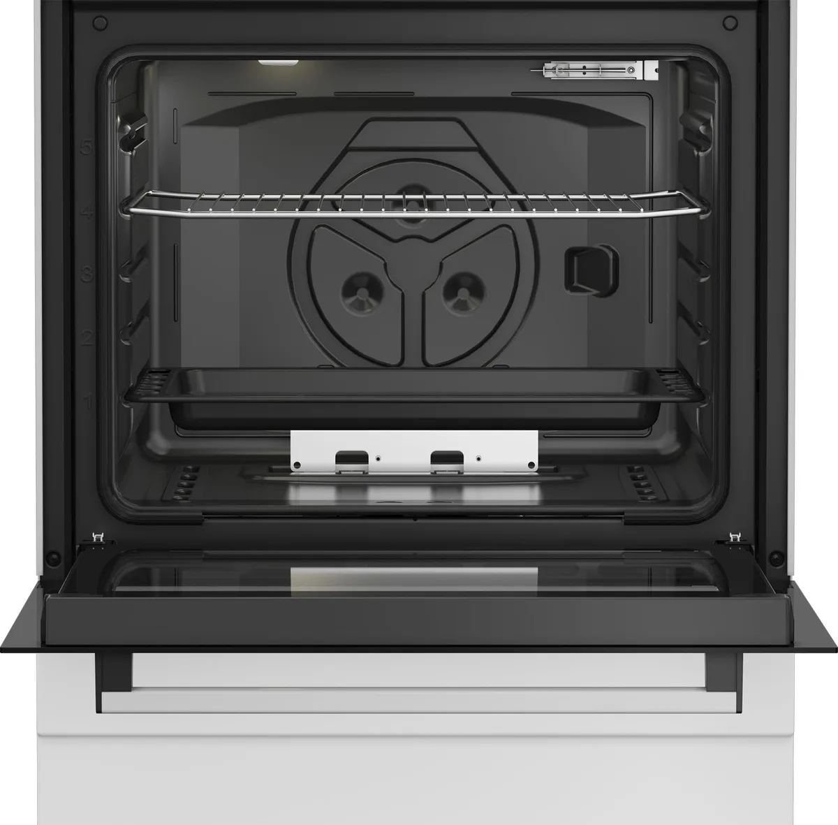Газова плита Beko, 64 л, 60x60 см, з таймером, біла.