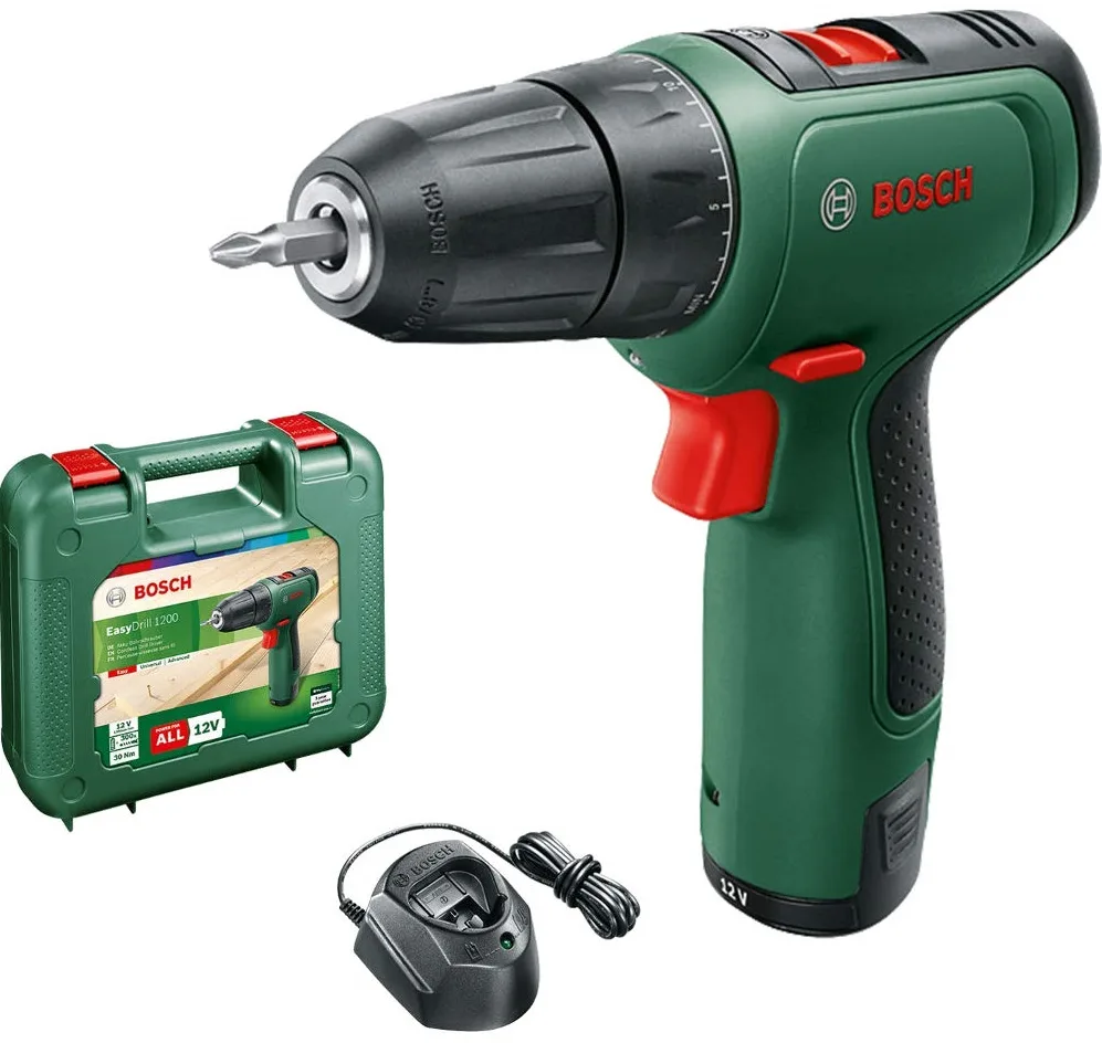 Акумуляторний шуруповерт Bosch 12В 1,5А·год 30Нм 1500об/хв 0,94кг