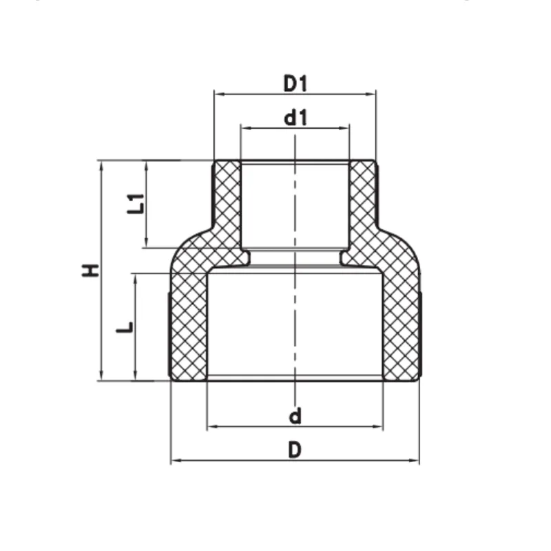 Муфта редукційна KOER PPR 110x90 сірий