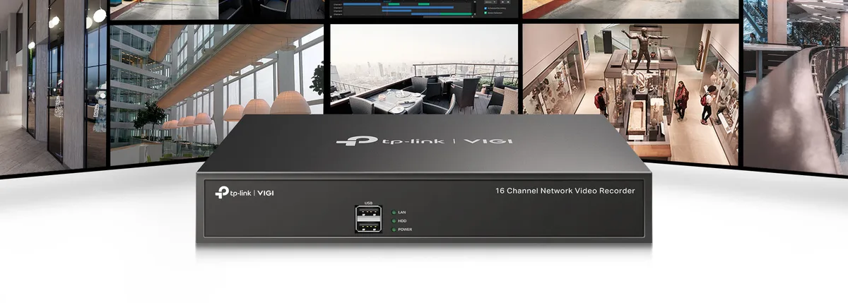 IP-Відеореєстратор TP-LINK VIGI NVR1016H 16 каналів, 2xUSB, H265+, 1xHDD, до 10 ТБ