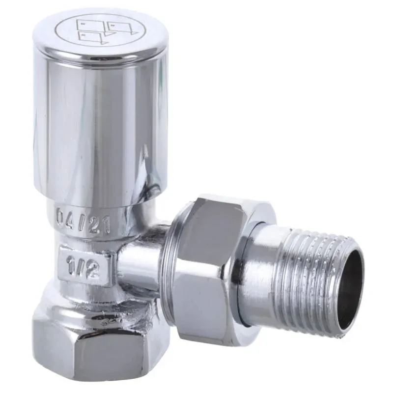 Кран для рушникосушки Koer 1/2" кутовий хромований