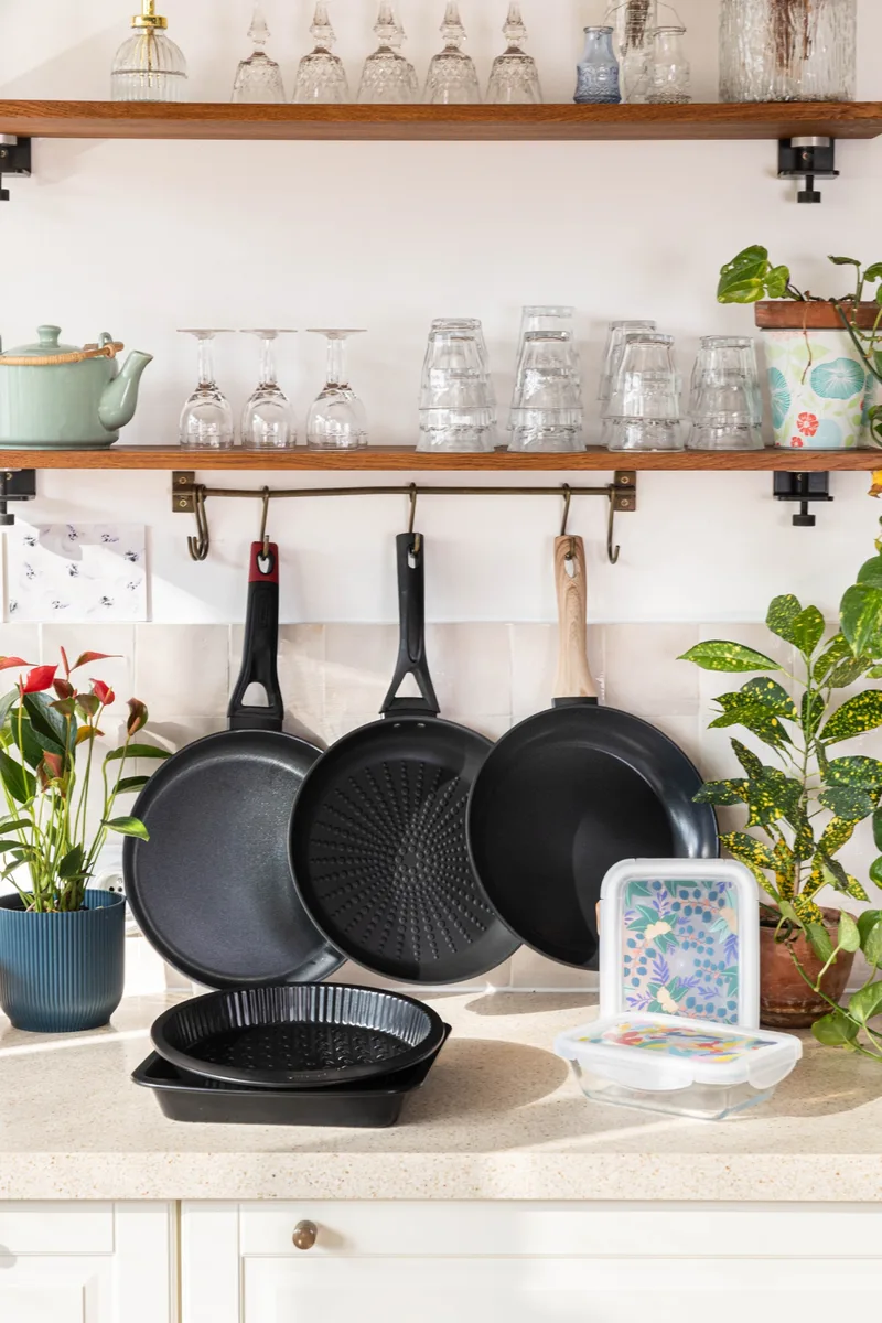 Сковорода Pyrex кований алюміній 24 см чорна