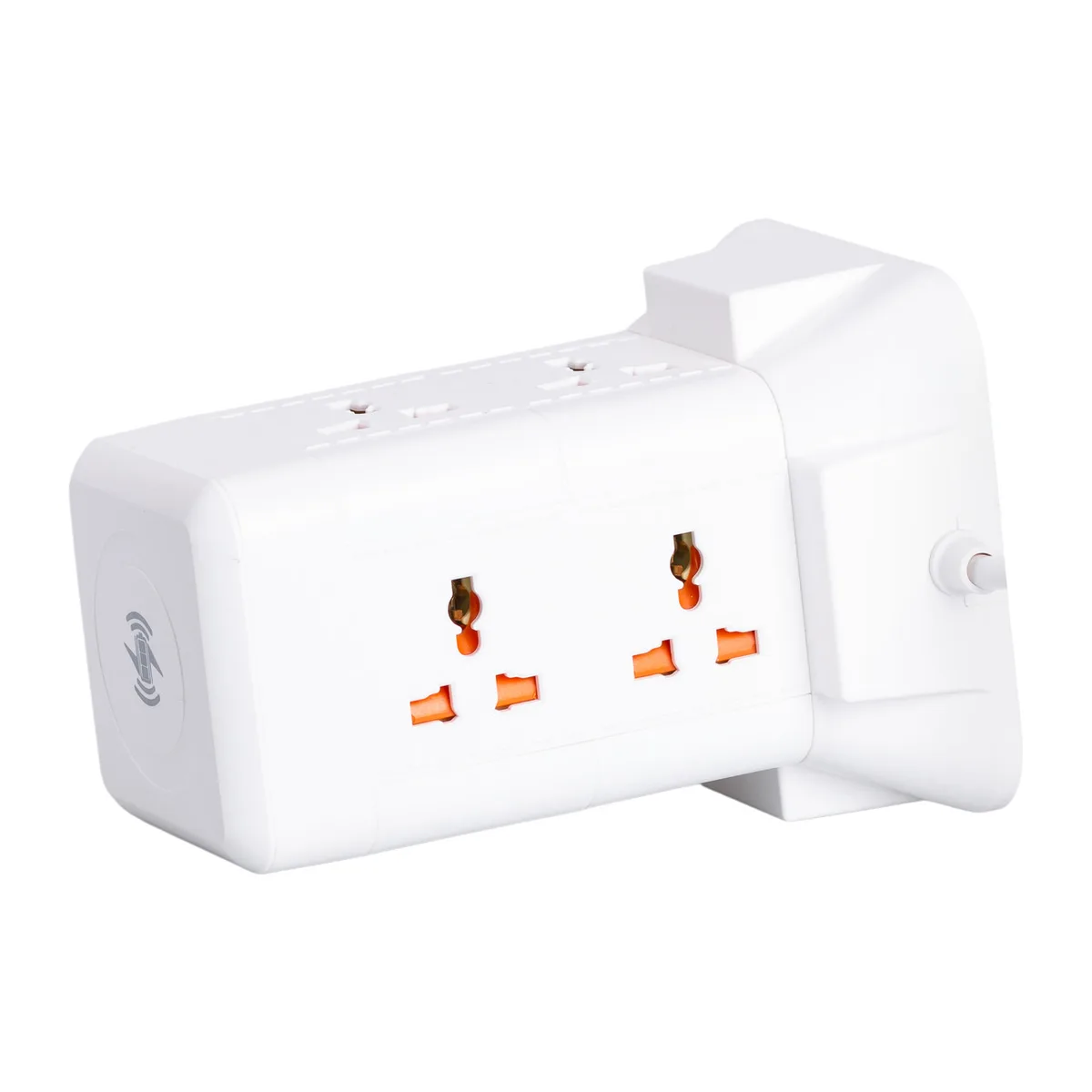 Сетевой фильтр удлинитель 2.8 м 6 розеток 2 USB 1 Type-C белый огнестойкий ABS-пластик