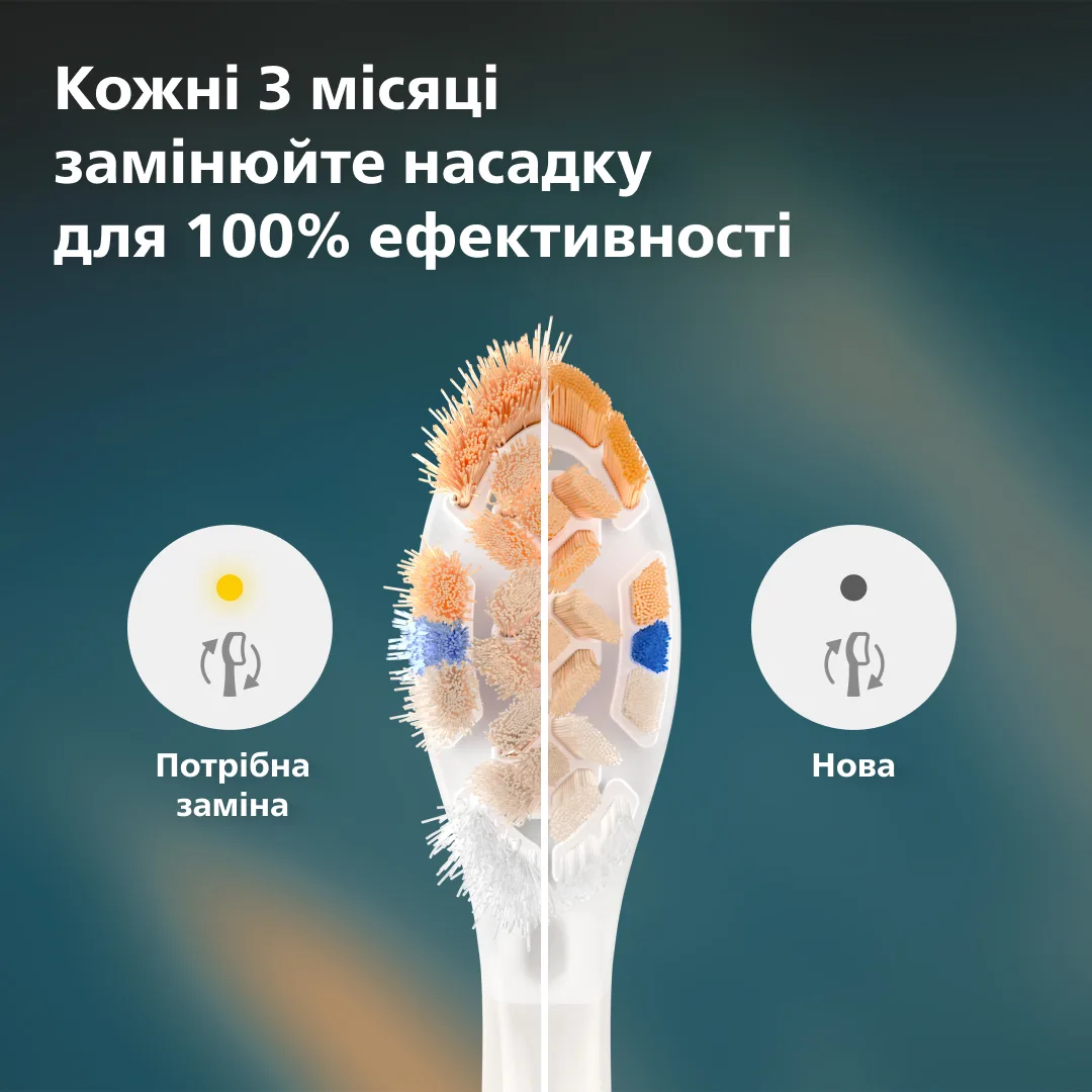 Насадка для зубної щітки Philips 2 шт біопластик